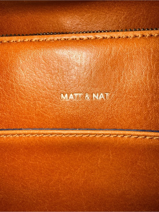 Matt & Nat Handbags - Matt & Nat Cognac Orange Vegan Crossbody Bag